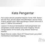 7 Contoh Kata Pengantar Laporan PKL dan Magang yang Baik dan Benar