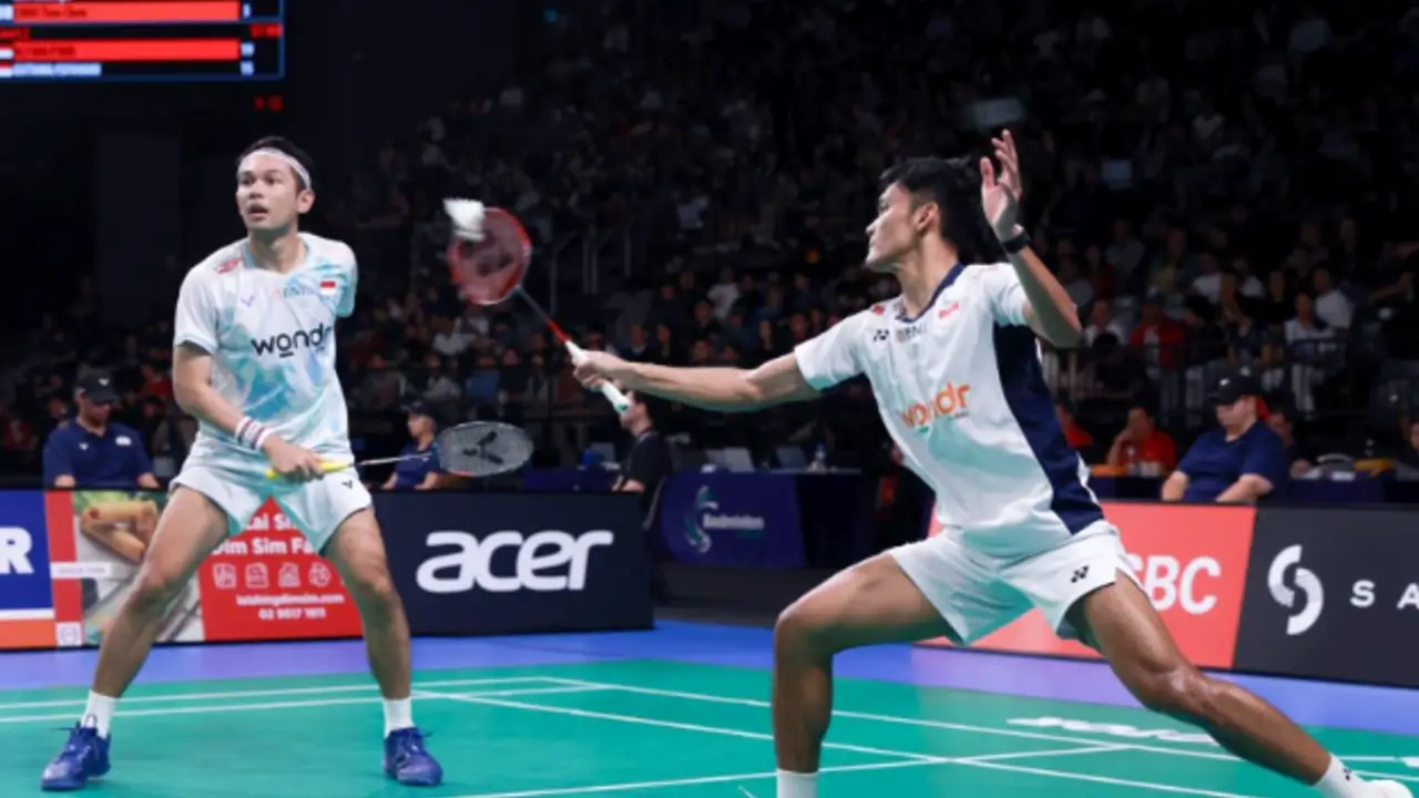 Menang! Fajar/Fikri Bakal Lawan Raymond/Joaquin di Final Australia Open 2025