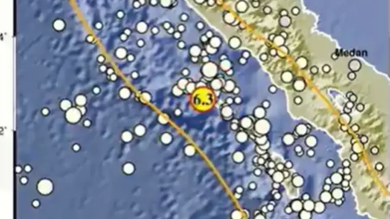 Gempa M 6,3 Guncang Sinabang Aceh