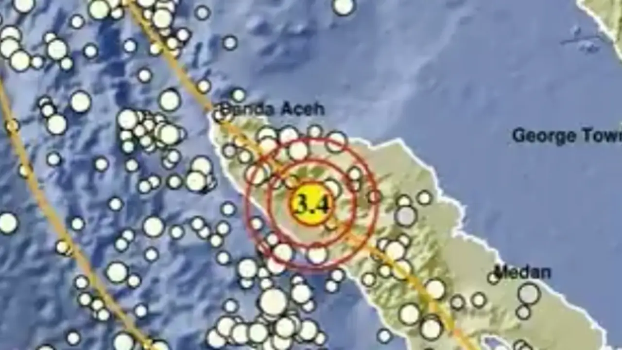 [BMKG Terkini] Gempa M 3,4 Guncang Nagan Raya Aceh Hari Ini
