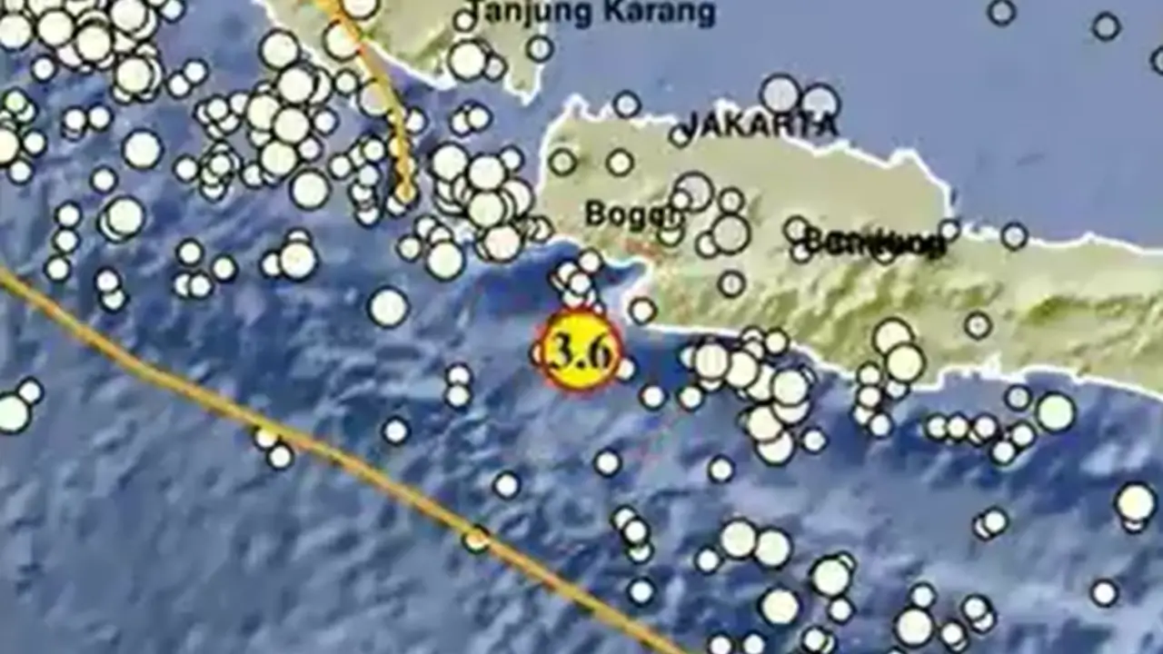 (BMKG Terkini) Gempa M 3,6 Guncang Wilayah Banten Hari Ini
