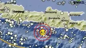 [BMKG Terkini] Gempa M 4,5 Guncang Gunungkidul Hari Ini