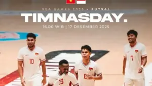Jadwal Futsal Putra SEA Games 2025 Hari Ini, Indonesia vs Vietnam
