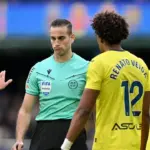 Hasil Babak Pertama Villarreal vs Barcelona (0-1), Renato Veiga Kartu Merah