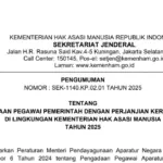Jadwal Lengkap dan Syarat Pendaftaran PPPK Kementerian Hak Asasi Manusia 2026 (PDF)