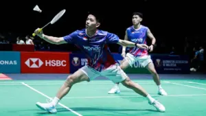 Debut Gemilang di Istora, Ganda Putra Muda Indonesia Taklukkan Wakil Prancis