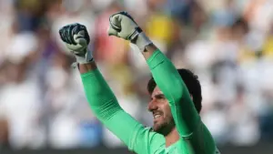 Real Madrid Pesta Gol, Courtois: Dukungan Suporter Kunci Kemenangan Telak