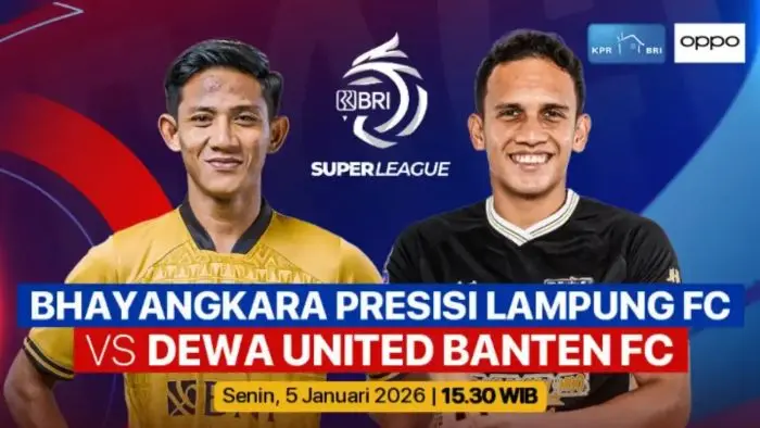 Prediksi Bhayangkara FC vs Dewa United, Duel Sengit BRI Super League 5 Januari 2026