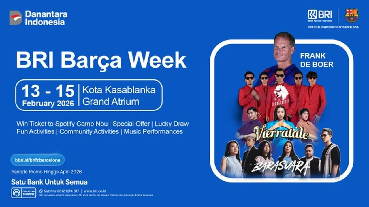 BRI dan FC Barcelona Luncurkan Kartu Debit Khusus, Raih Kesempatan ke Spotify Camp Nou BRI dan FC Barcelona Luncurkan Kartu Debit Khusus, Raih Kesempatan ke Spotify Camp Nou
