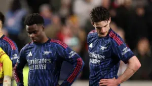 Arsenal Ditahan Imbang Brentford, Declan Rice Ingatkan Pentingnya Mental dan Fisik
