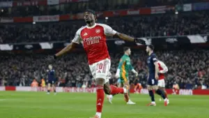 Arsenal Pesta Gol ke Gawang Wigan 4-0 di Piala FA, Madueke Buka Keunggulan