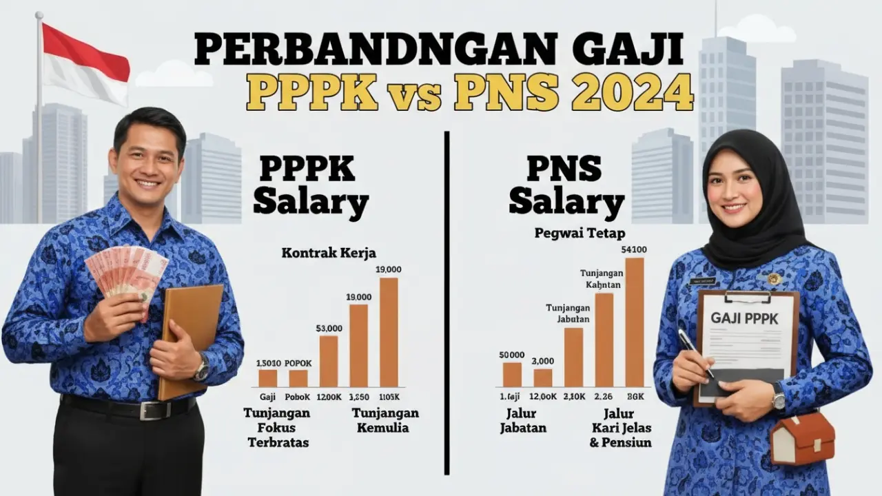 PPPK vs PNS 2026: Gaji Tahunan PPPK Rp46 Juta, PNS Rp67 Juta PPPK vs PNS 2026: Gaji Tahunan PPPK Rp46 Juta, PNS Rp67 Juta