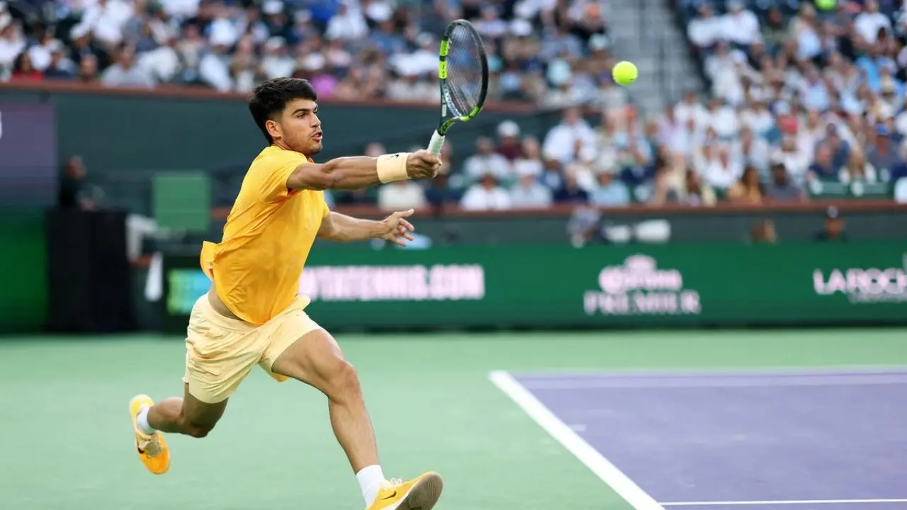 Carlos Alcaraz Tampil Gemilang Usai Singkirkan Casper Ruud, Lanjutkan Rekor Impresif di Indian Wells 2026 Carlos Alcaraz Tampil Gemilang Usai Singkirkan Casper Ruud, Lanjutkan Rekor Impresif di Indian Wells 2026